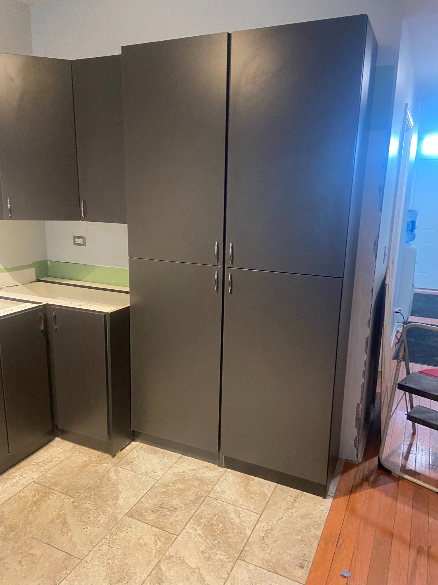 Tall pantry storage cabinets